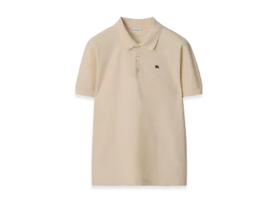 Burberry Metal EKD Cotton Polo Shirt "Clam Beige"