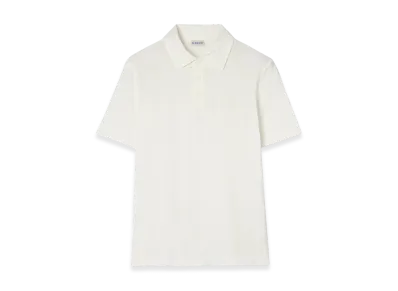 Burberry Cotton Polo Shirt "Chalk White"