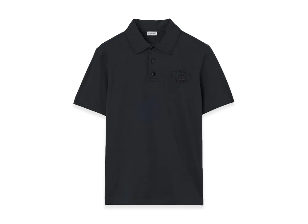 Burberry Cotton Polo Shirt "Navy"