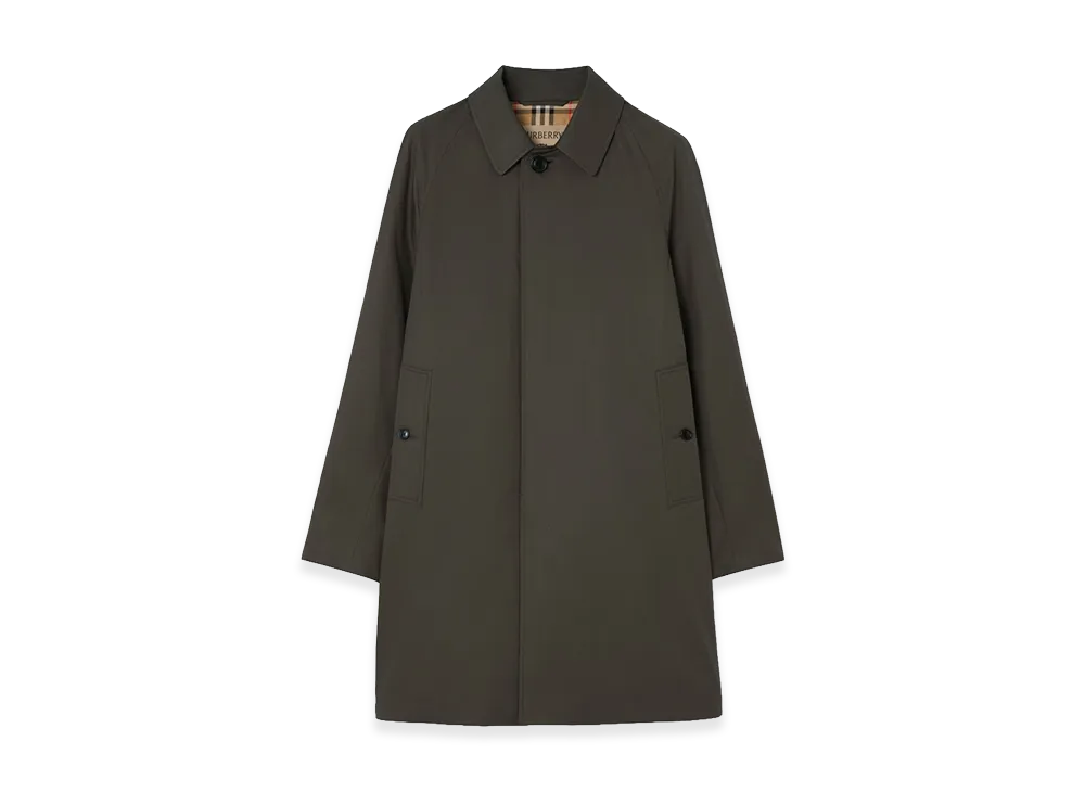 Burberry Mid-length Tropical Gabardine Camden Car Coat "Graphite Grey"