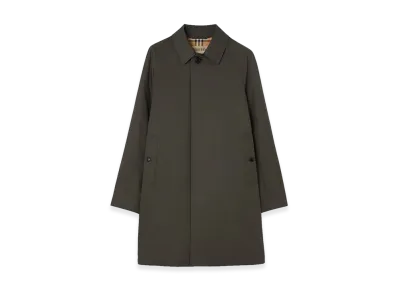 Burberry Mid-length Tropical Gabardine Camden Car Coat "Graphite Grey"