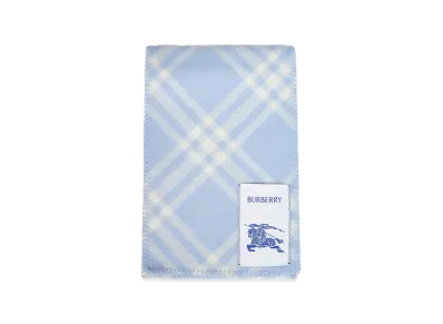 Burberry Embroidered Wool Scarf "Checked"