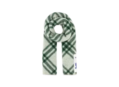 Burberry Embroidered Wool Scarf "Checked"