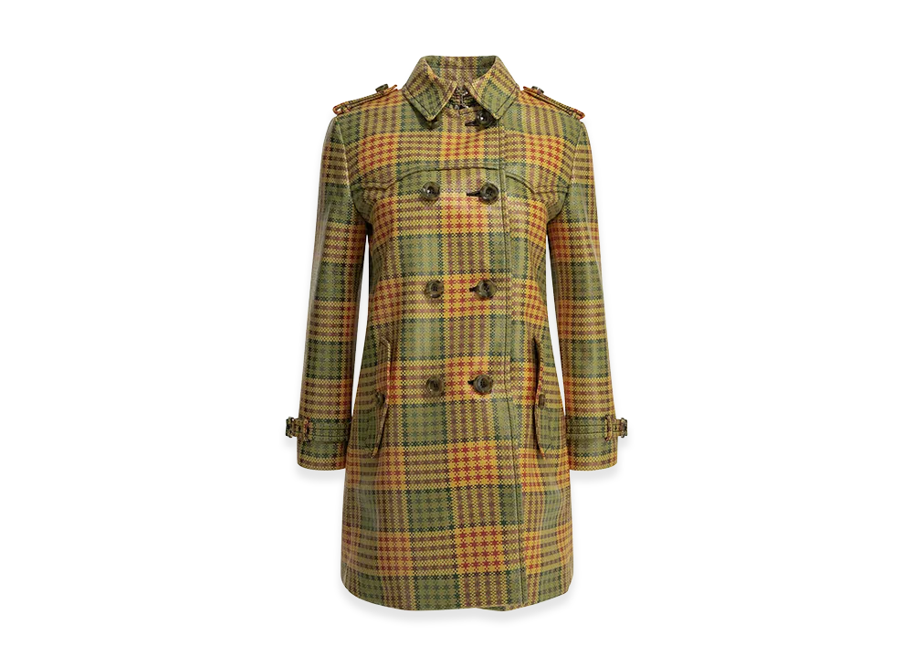 Burberry Women's Summerside Check Trench Coat "Yellow"