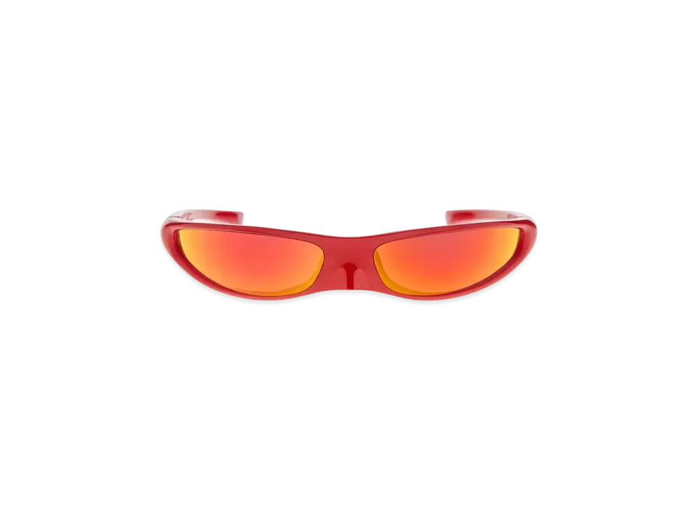 BALENCIAGA Blade Rectangle Sunglasses "Red"