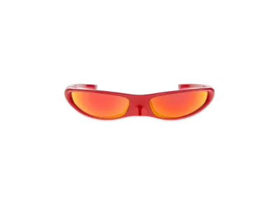 BALENCIAGA Blade Rectangle Sunglasses "Red"