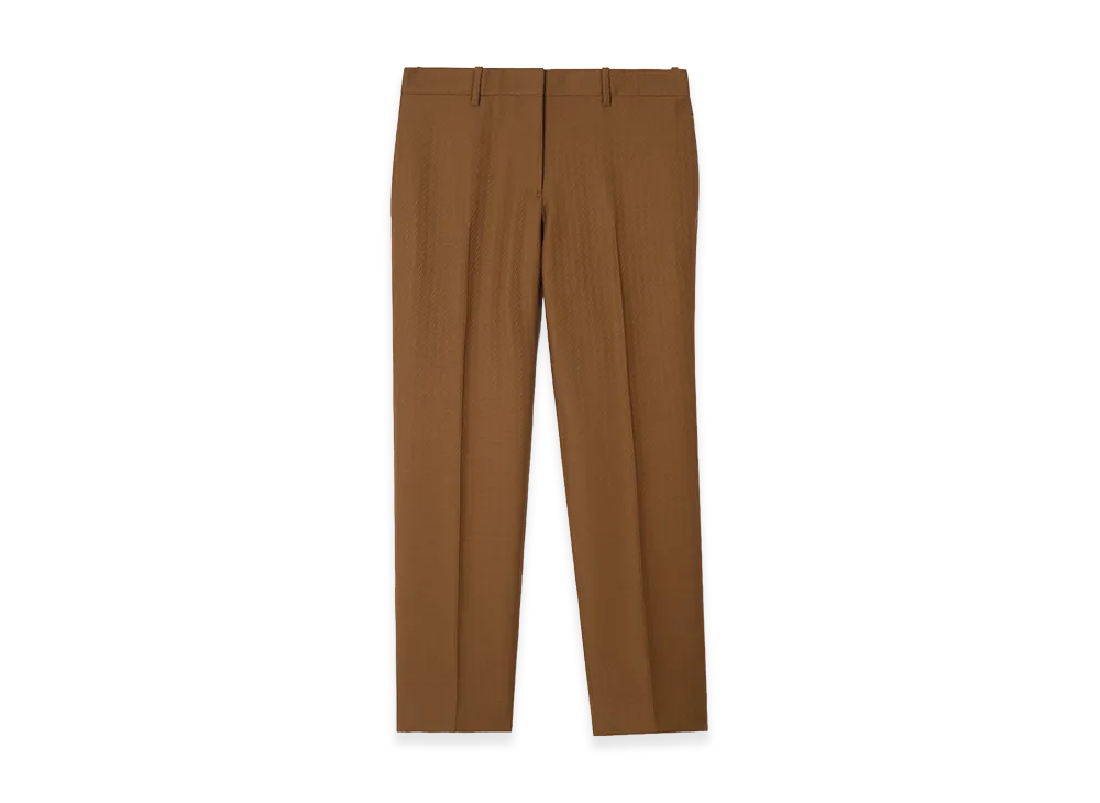 Burberry Women's Wool Mohair Tailored Trousers "Hazelnut Brown"