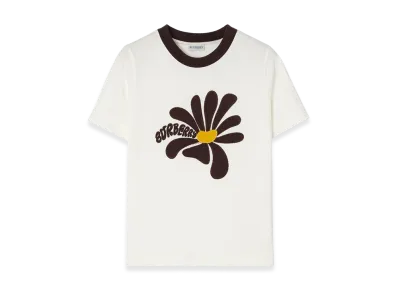 Burberry Women's Daisy Cotton Tee "Chalk White"