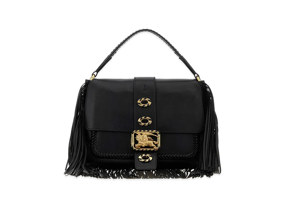 Burberry Women's Leather Small Rider Handbag "Black"