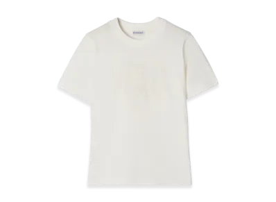 Burberry Women's Knight Stamp Cotton Tee "Chalk White"