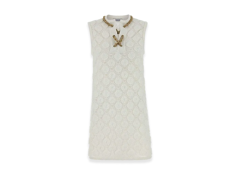 Burberry Women's Stretch Crochet Dress "White"
