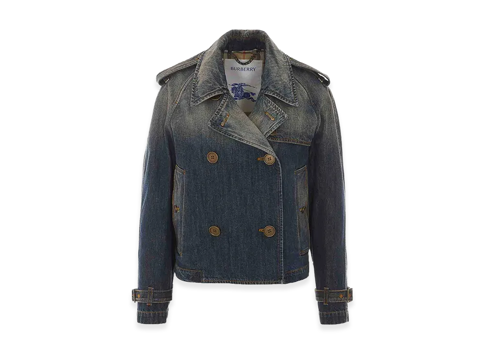 Burberry Women's Denim Haltye Denim Jacket "Blue"