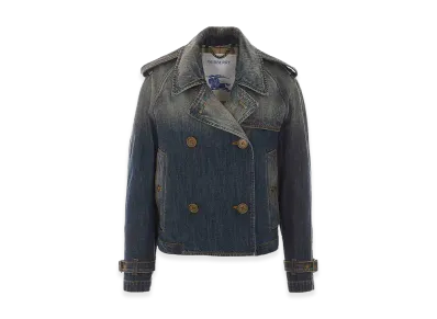 Burberry Women's Denim Haltye Denim Jacket "Blue"