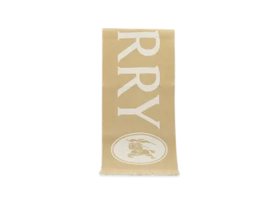Burberry Women's Ekd Fringed Scarf "Beige"