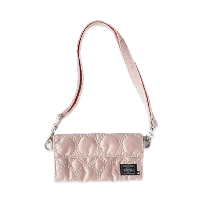PORTER x mina perhonen Long Wallet tambourine "Pink Beige"