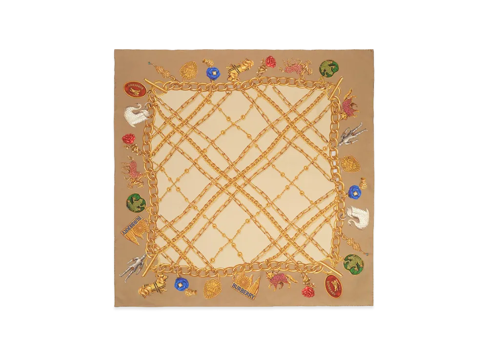 Burberry Women's Scarf "Neutrals/White"