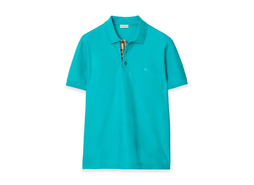 Burberry Cotton Polo Shirt "Atom Blue"