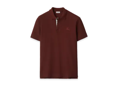 Burberry Cotton Polo Shirt "Box Red"