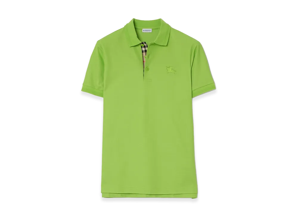 Burberry Cotton Polo Shirt "Calyx Green"