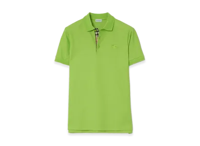 Burberry Cotton Polo Shirt "Calyx Green"