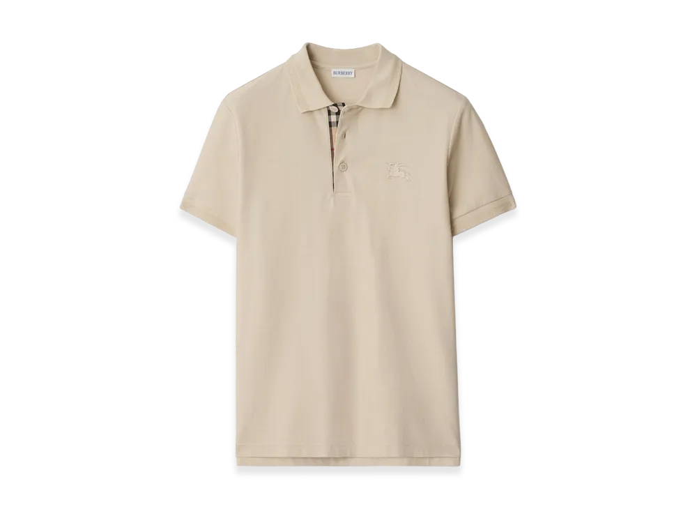 Burberry Cotton Polo Shirt "Clam Beige"