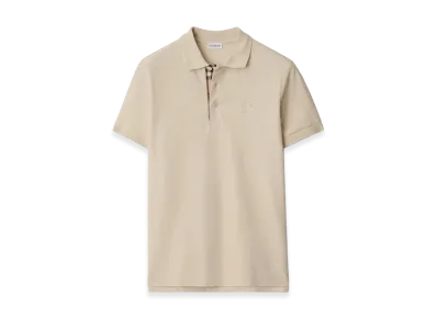 Burberry Cotton Polo Shirt "Clam Beige"