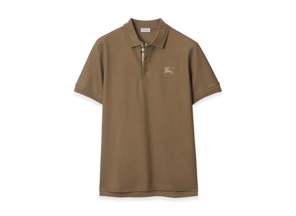 Burberry Cotton Polo Shirt "Clay Brown"