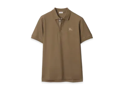 Burberry Cotton Polo Shirt "Clay Brown"