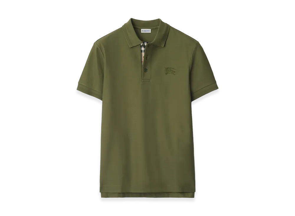 Burberry Cotton Polo Shirt "Olive Green"