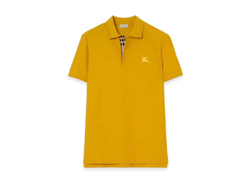 Burberry Cotton Polo Shirt "Pear Yellow"