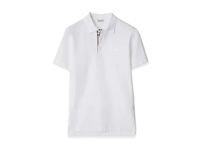 Burberry Cotton Polo Shirt "White"