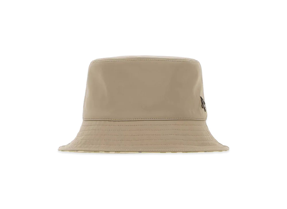 Burberry Dove Stretch Canvas Reversible Bucket Hat "Gray"