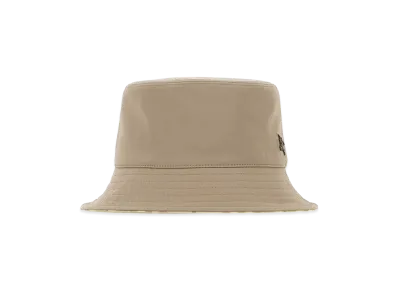 Burberry Dove Stretch Canvas Reversible Bucket Hat "Gray"