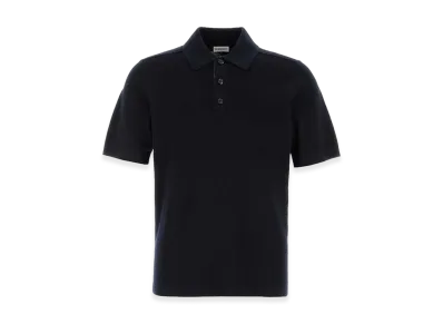 Burberry Wool Polo Shirt "Midnight Blue"