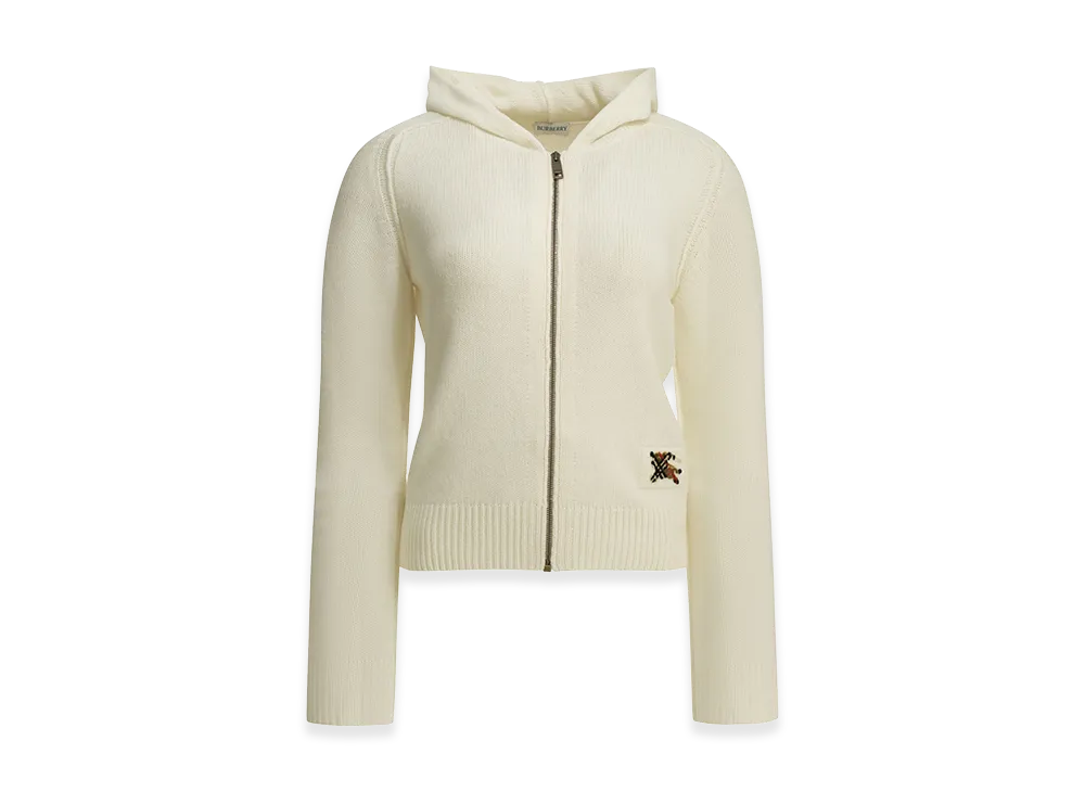 Burberry Women's Jillian Zipper Sweater "Beige"