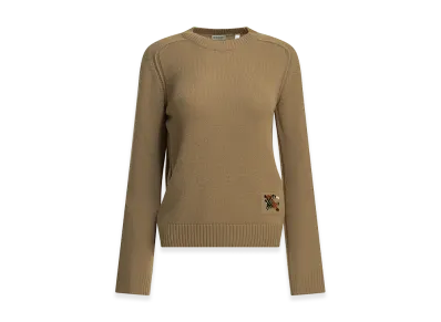 Burberry Women's Janelle Round Neck Sweater "Brown"