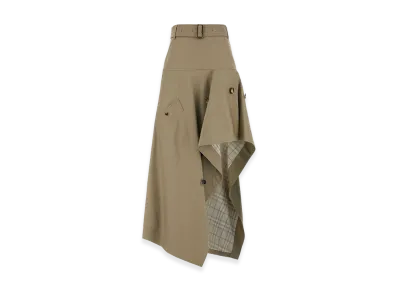 Burberry Women's Gabardine Skirt "Beige/Cappuccino"