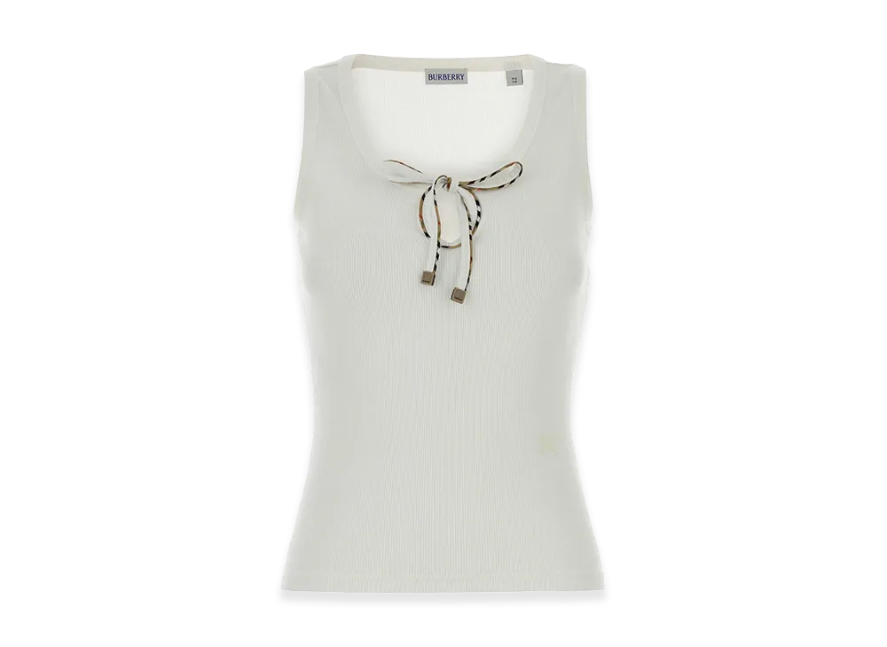 Burberry Women's Cotton Tank Top "White"