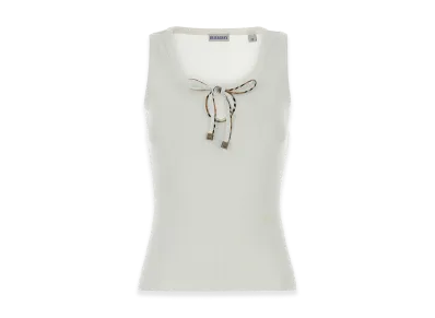 Burberry Women's Cotton Tank Top "White"