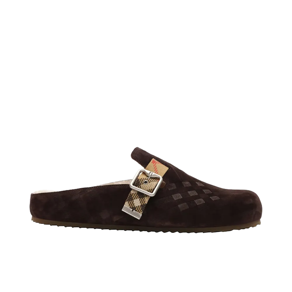 Burberry Urchin Suede Clog "Black"