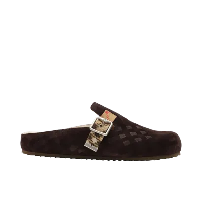 Burberry Urchin Suede Clog "Black"