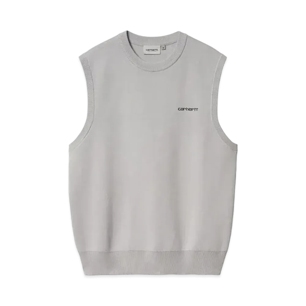 Carhartt Script Vest Sweater "Basalt/Black"