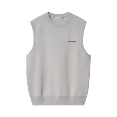 Carhartt Script Vest Sweater "Basalt/Black"