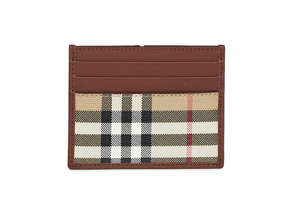 Burberry Printed Canvas And Leather Card Holder "Printed"