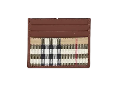 Burberry Printed Canvas And Leather Card Holder "Printed"