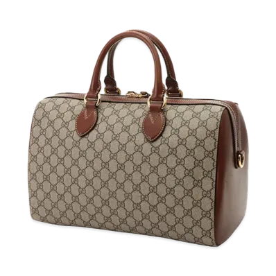 GUCCI GG Supreme Boston Bag "Beige"