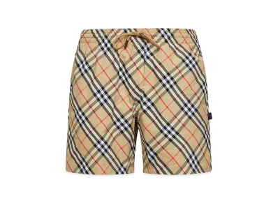 Burberry Printed Nylon Swimming Shorts "Checked"