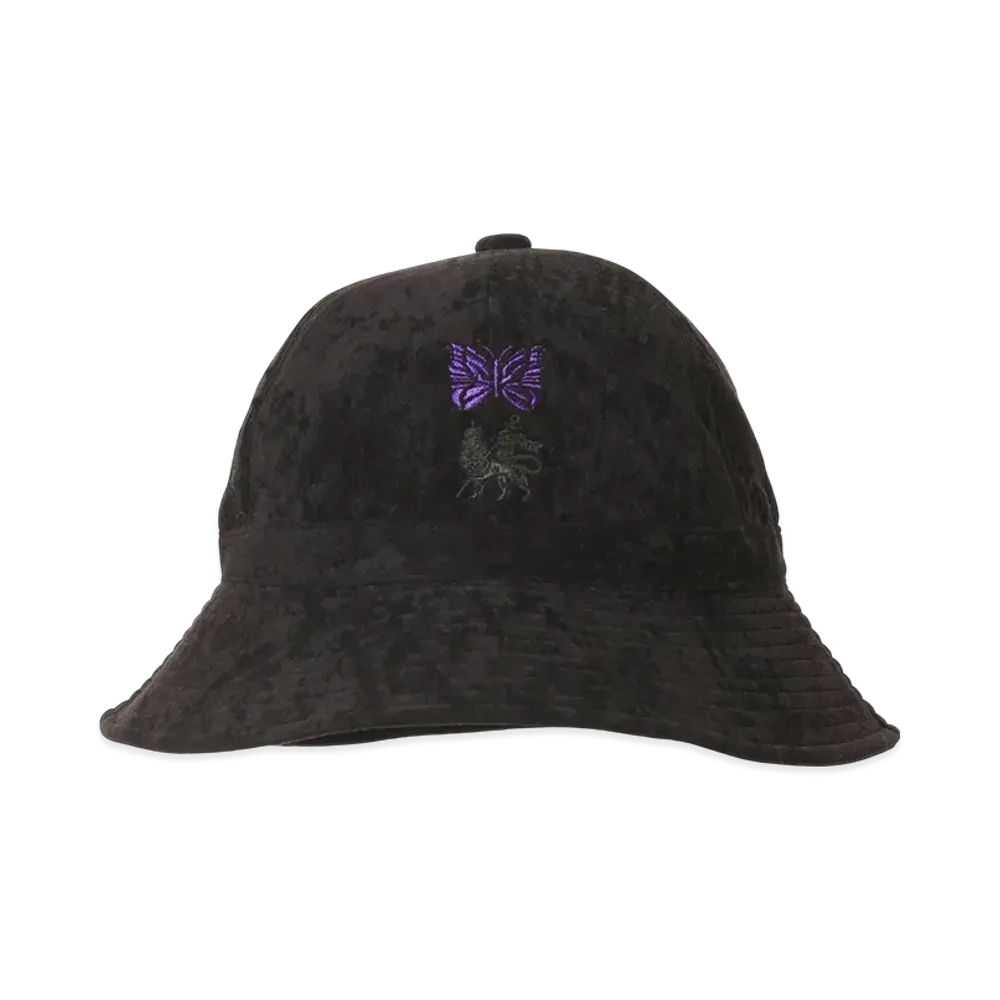 NEEDLES x Sasquatchfabrix. Bucket Hat - Poly Velour "Black"