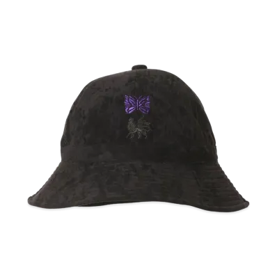 NEEDLES x Sasquatchfabrix. Bucket Hat - Poly Velour "Black"