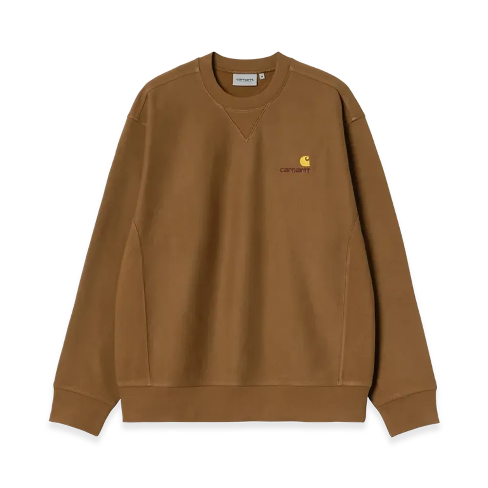Carhartt WIP American Script Sweat "Hamilton Brown"